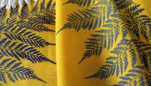 Ткань для комплекта постельного белья
 Лен Папоротник цвет Желтый